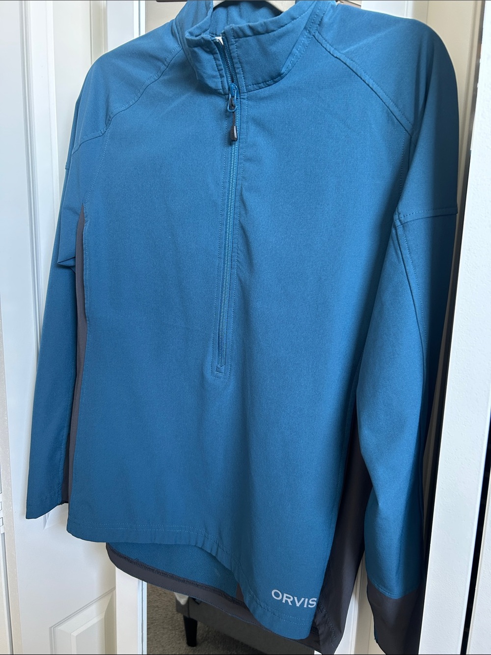 Orvis Navy and Gray Half-Zip Pullover
